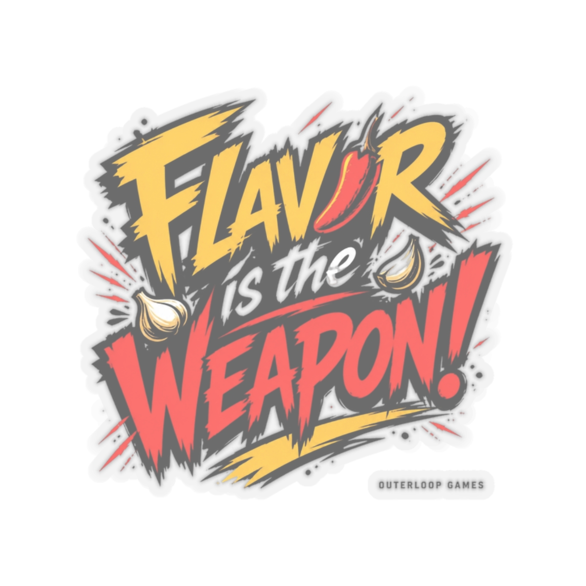 Dosa Divas "Flavor is the Weapon!" Sticker
