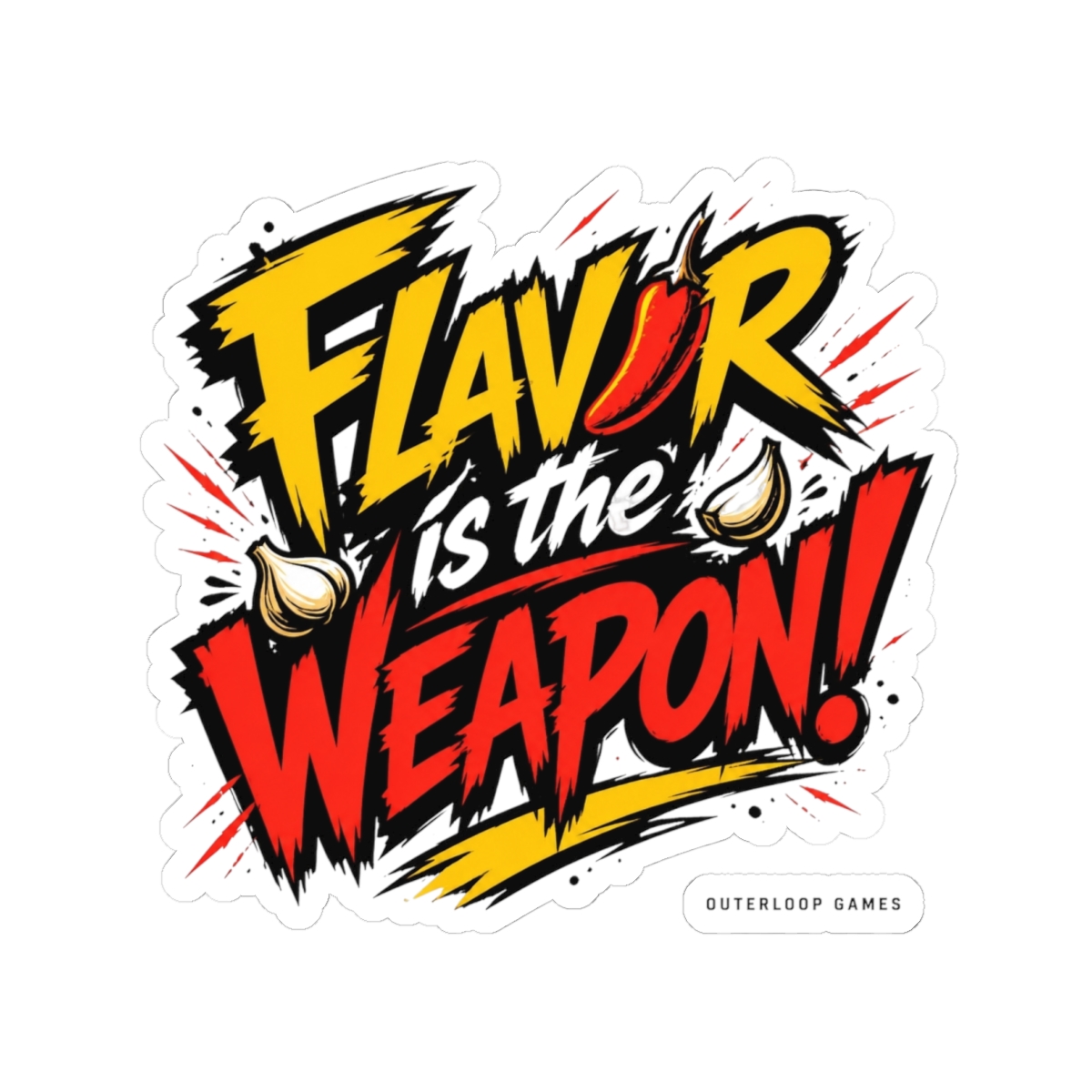Dosa Divas "Flavor is the Weapon!" Sticker